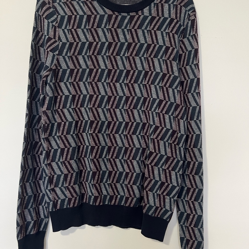 Men's Multicolor Patterned vintage Perry Ellis Sweater